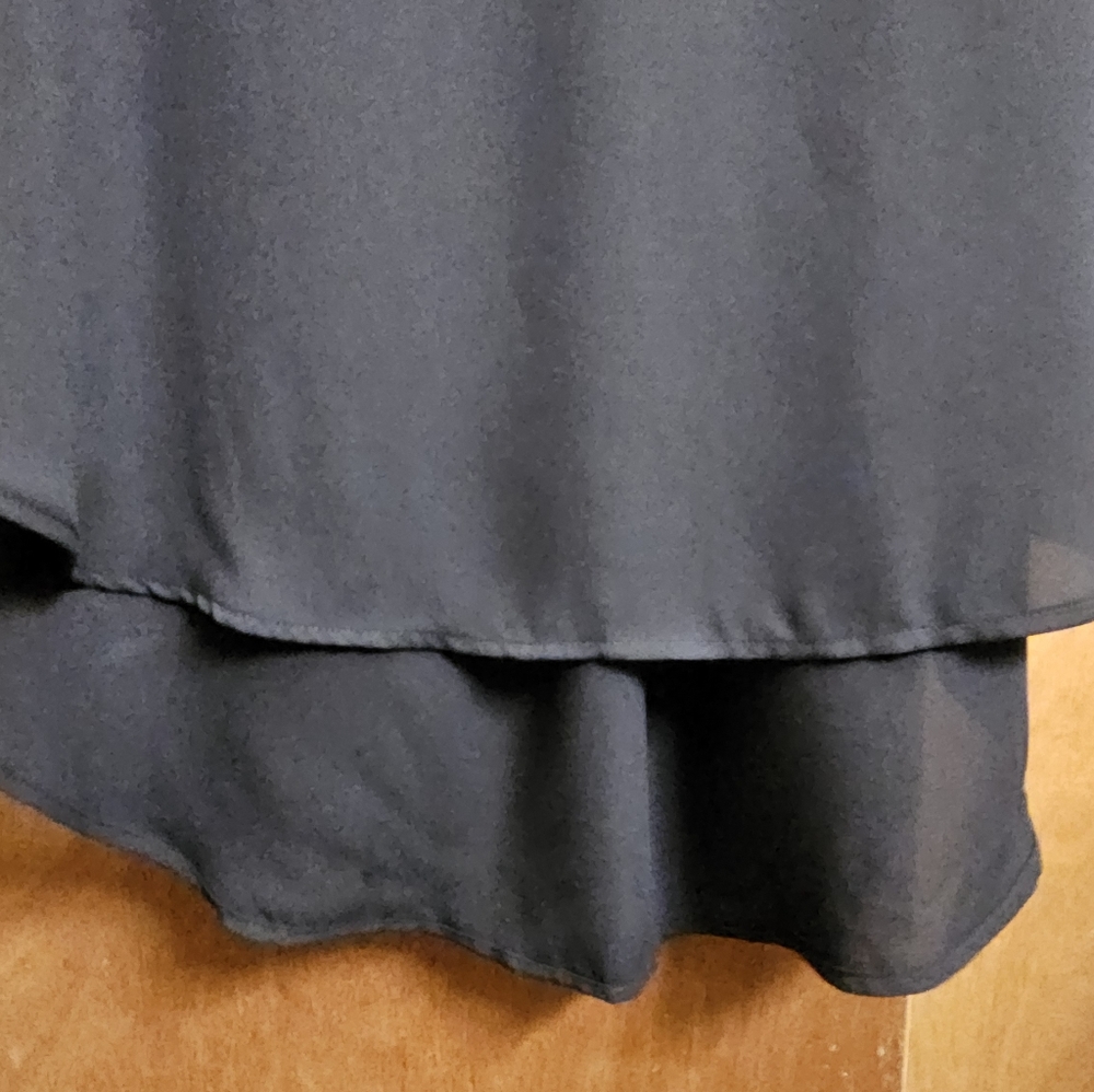 Cato womens black high low v neck blouse top shirt new with tags nwt 18 20W plus - Picture 4 of 10